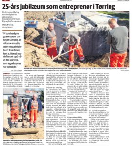 Entreprenør Kaj & Ib Christensen Tørring Folkeblad